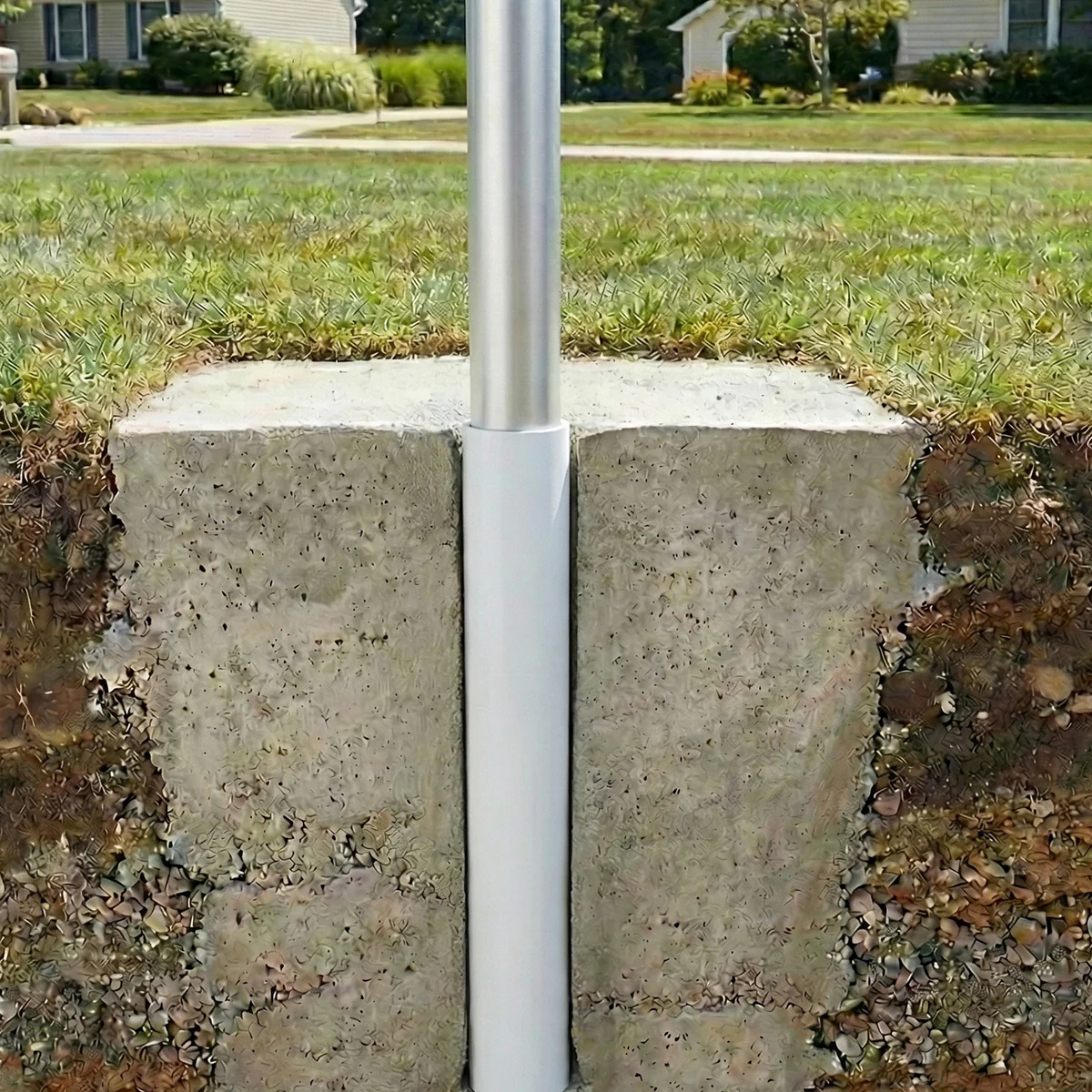PVC Ground Sleeve - 4" Diameter - 25' High Flagpoles - Image 2