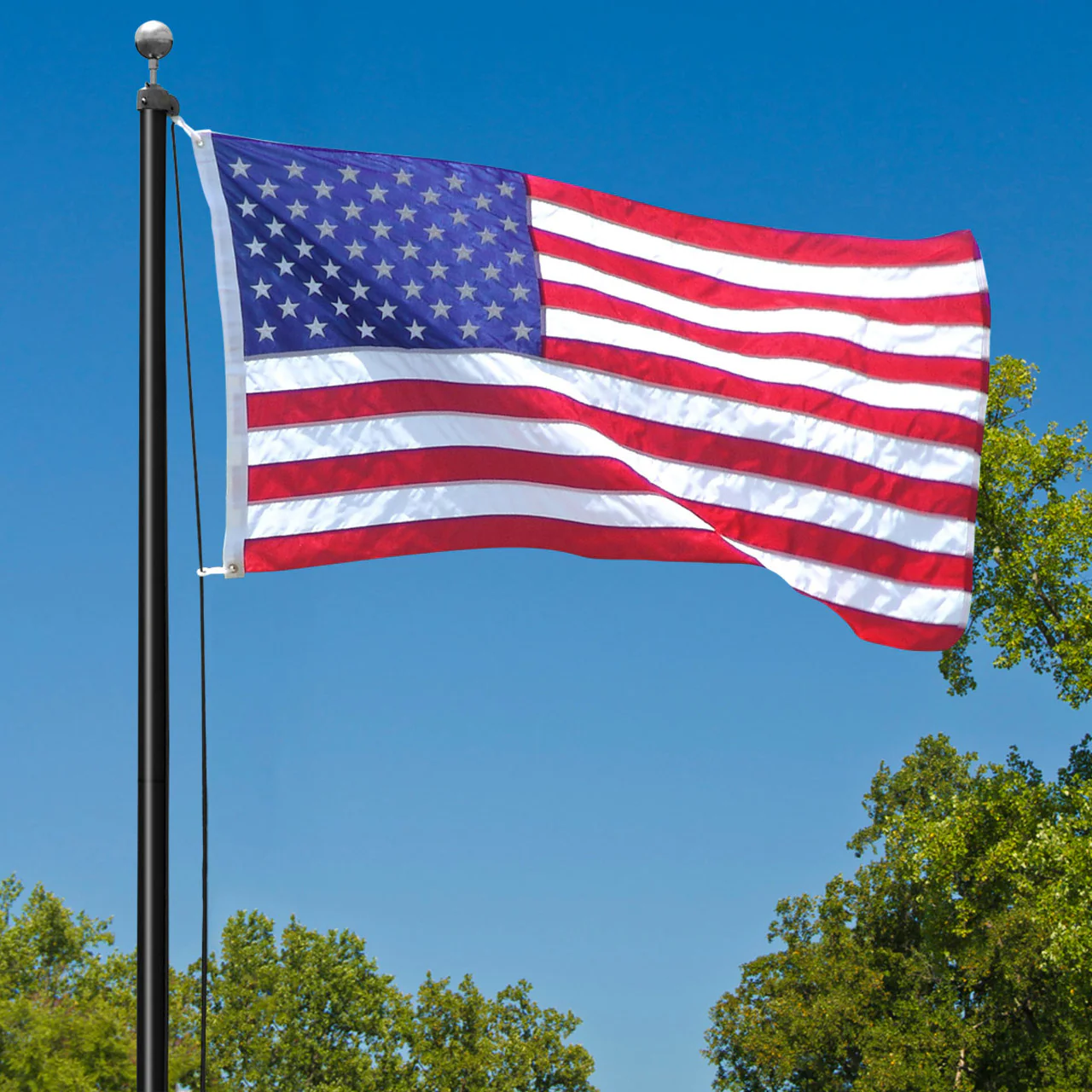 18ft US Made Steel Outdoor Flagpole by Valley Forge