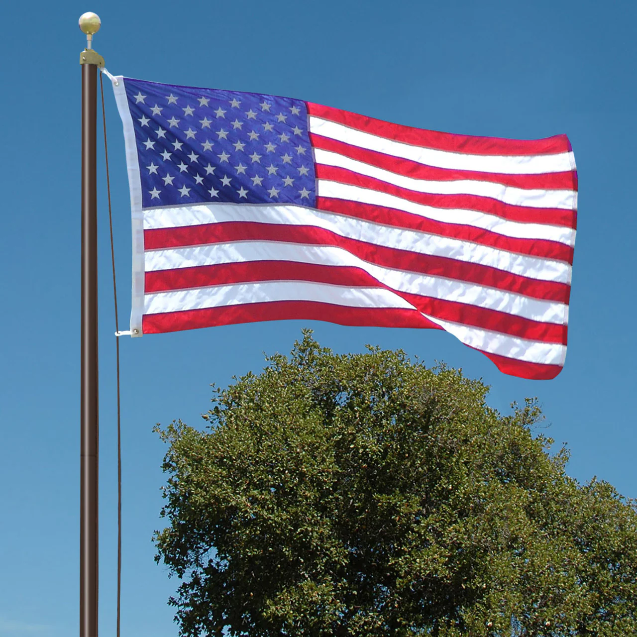 18ft US Made Steel Outdoor Flagpole by Valley Forge - Image 2