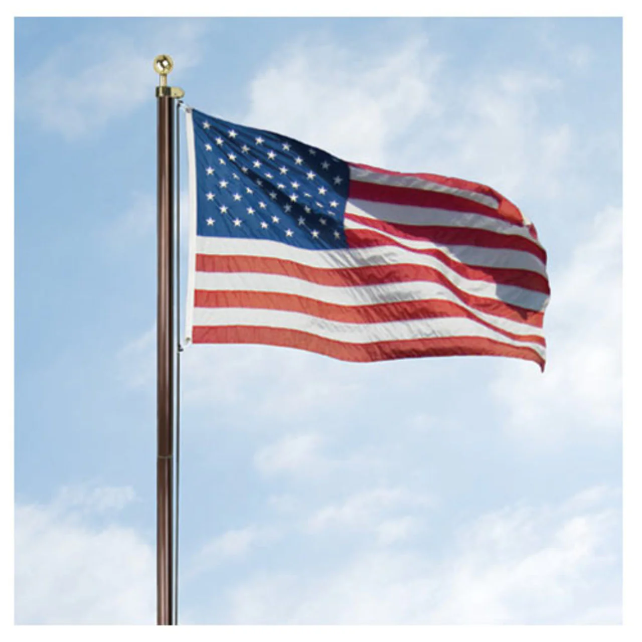 18ft US Made Steel Outdoor Flagpole by Valley Forge - Image 4