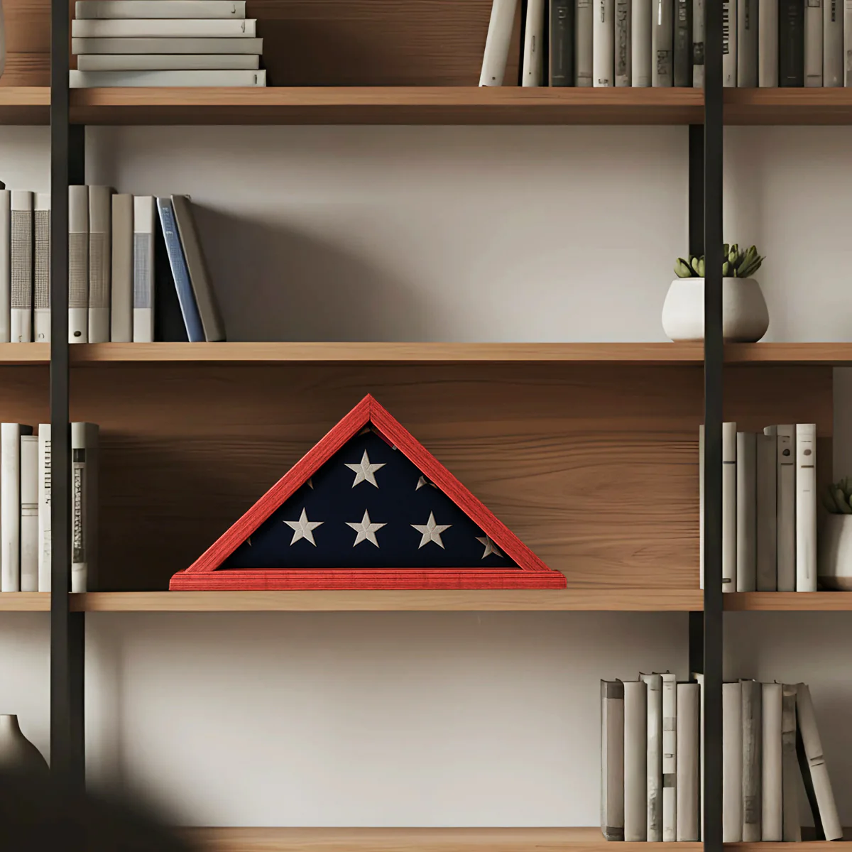 Jefferson Folded Flag Display Case for 3' x 5' Flag - Image 3