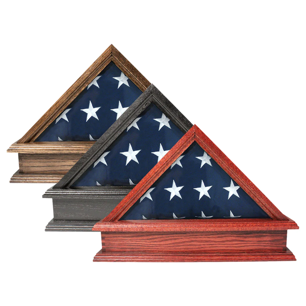 Jefferson Folded Flag Display Case & Pedestal for 3' x 5' Flag