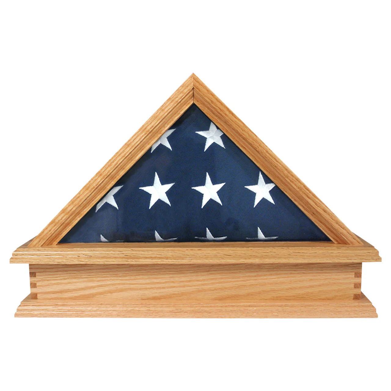 Jefferson Folded Flag Display Case & Pedestal for 3' x 5' Flag - Image 10