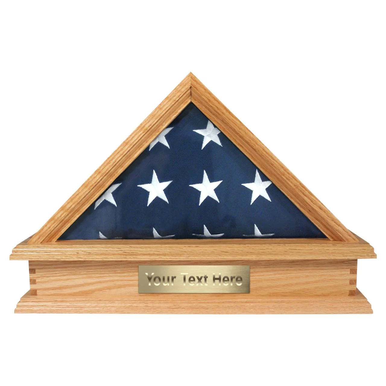 Jefferson Folded Flag Display Case & Pedestal for 3' x 5' Flag - Image 12