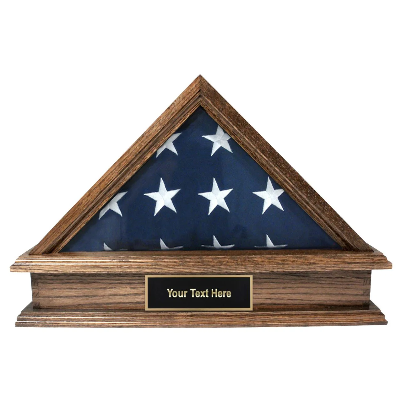 Jefferson Folded Flag Display Case & Pedestal for 3' x 5' Flag - Image 13