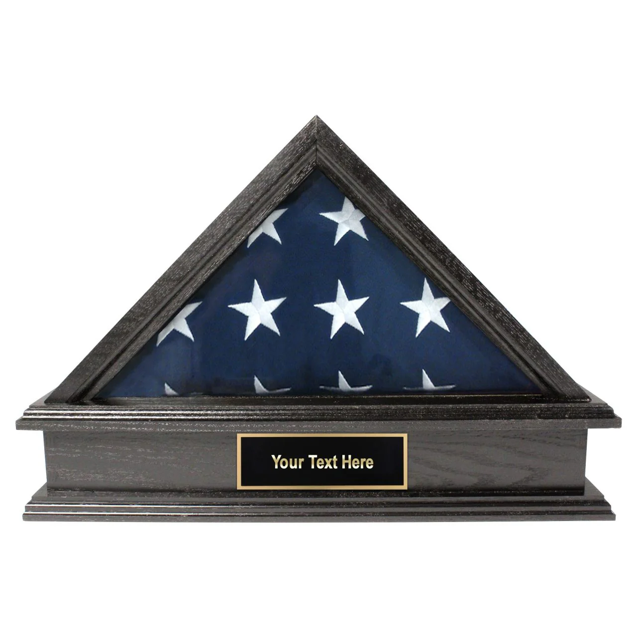 Jefferson Folded Flag Display Case & Pedestal for 3' x 5' Flag - Image 2