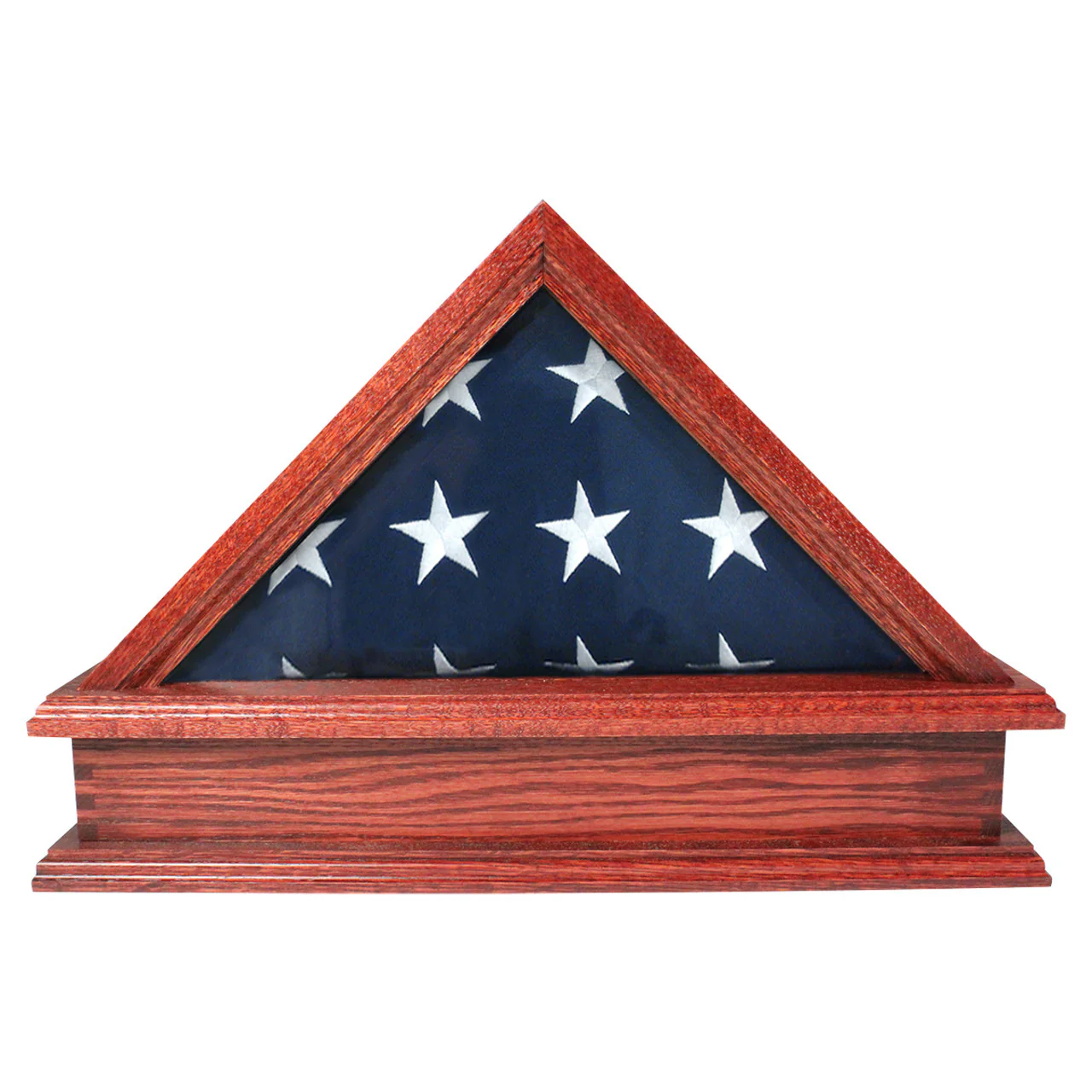 Jefferson Folded Flag Display Case & Pedestal for 3' x 5' Flag - Image 3