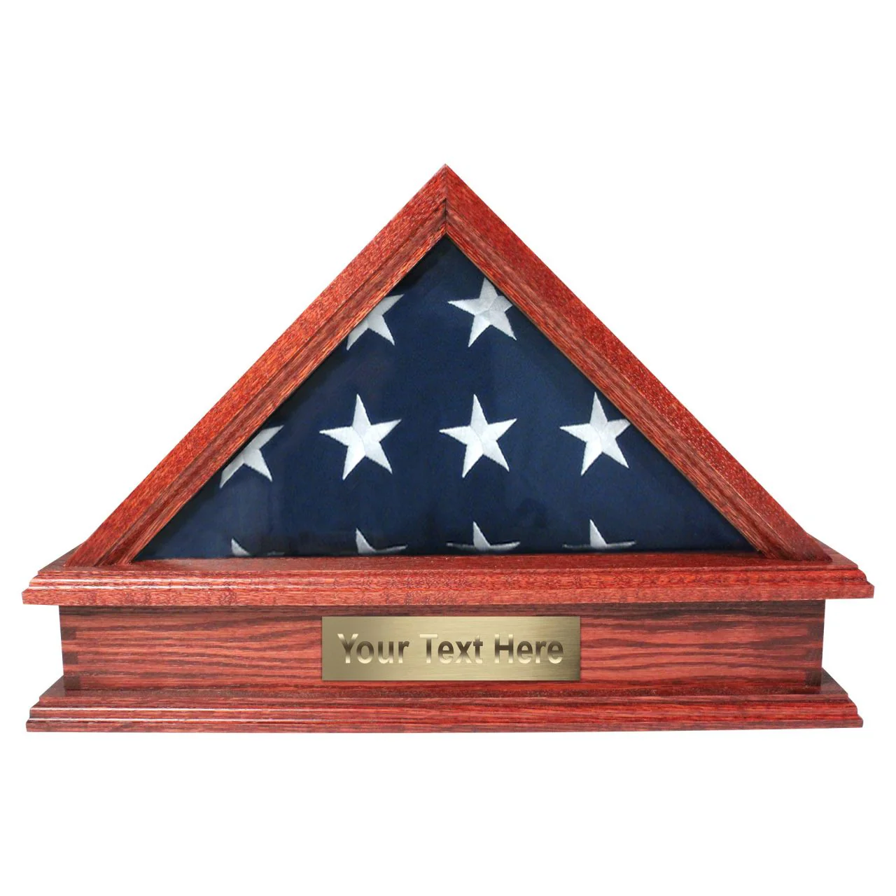 Jefferson Folded Flag Display Case & Pedestal for 3' x 5' Flag - Image 5