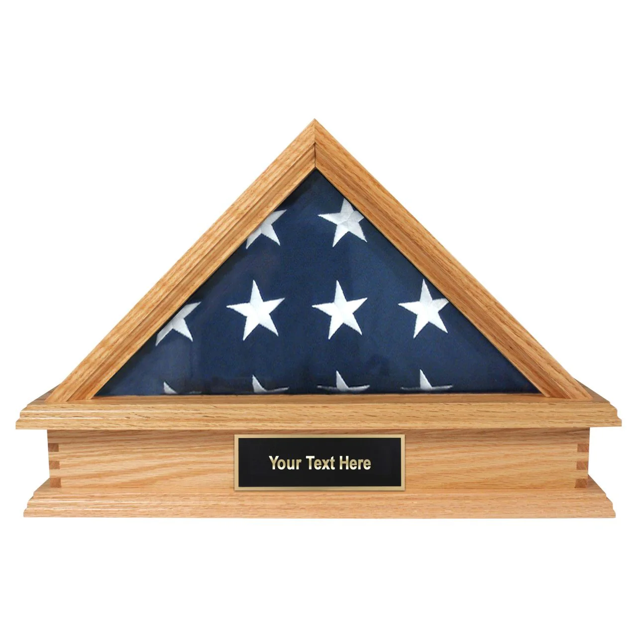 Jefferson Folded Flag Display Case & Pedestal for 3' x 5' Flag - Image 7