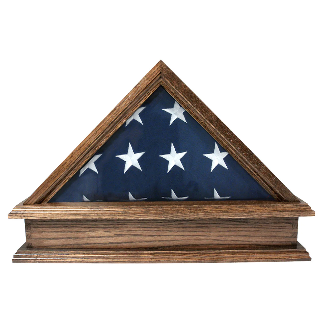 Jefferson Folded Flag Display Case & Pedestal for 3' x 5' Flag - Image 8