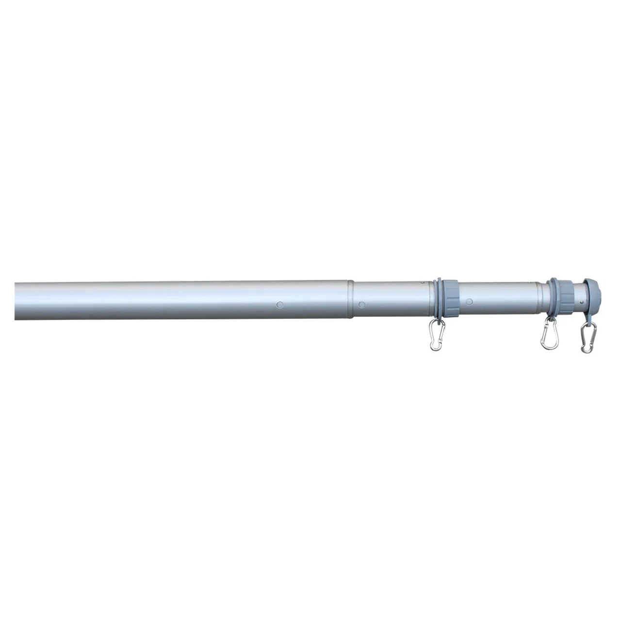 Super Tough 18ft Aluminum Telescoping Residential Flagpole - 3x5ft USA Flag Included - Image 2