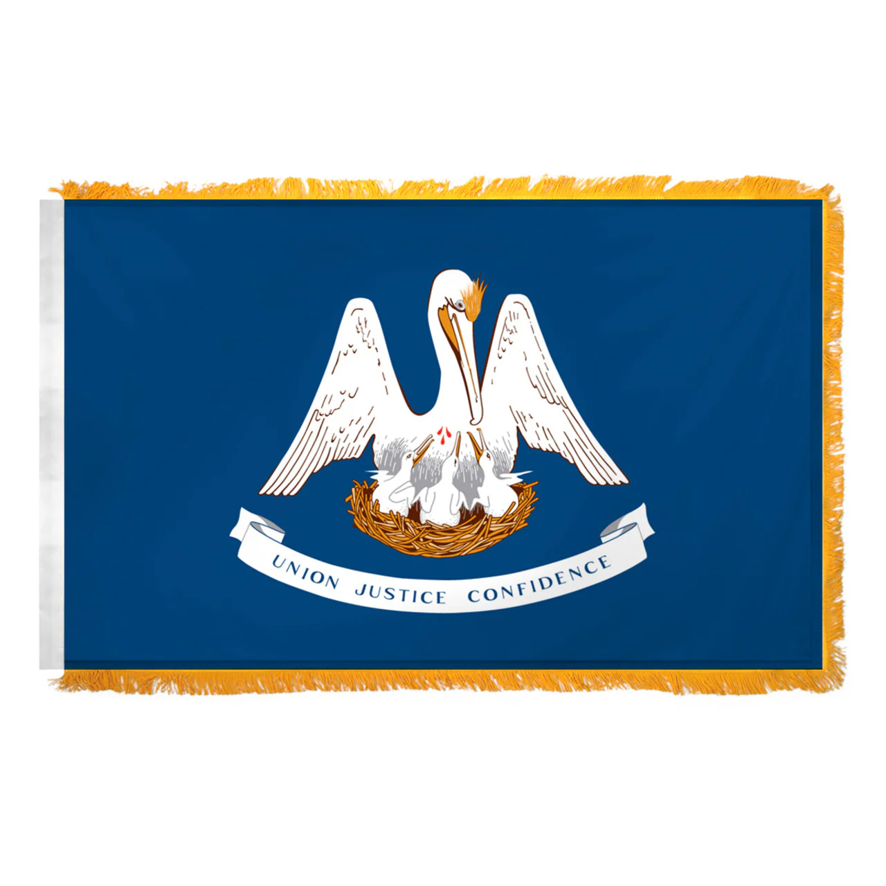 Super Tough Indoor Louisiana Nylon Flag 3ft x 5ft