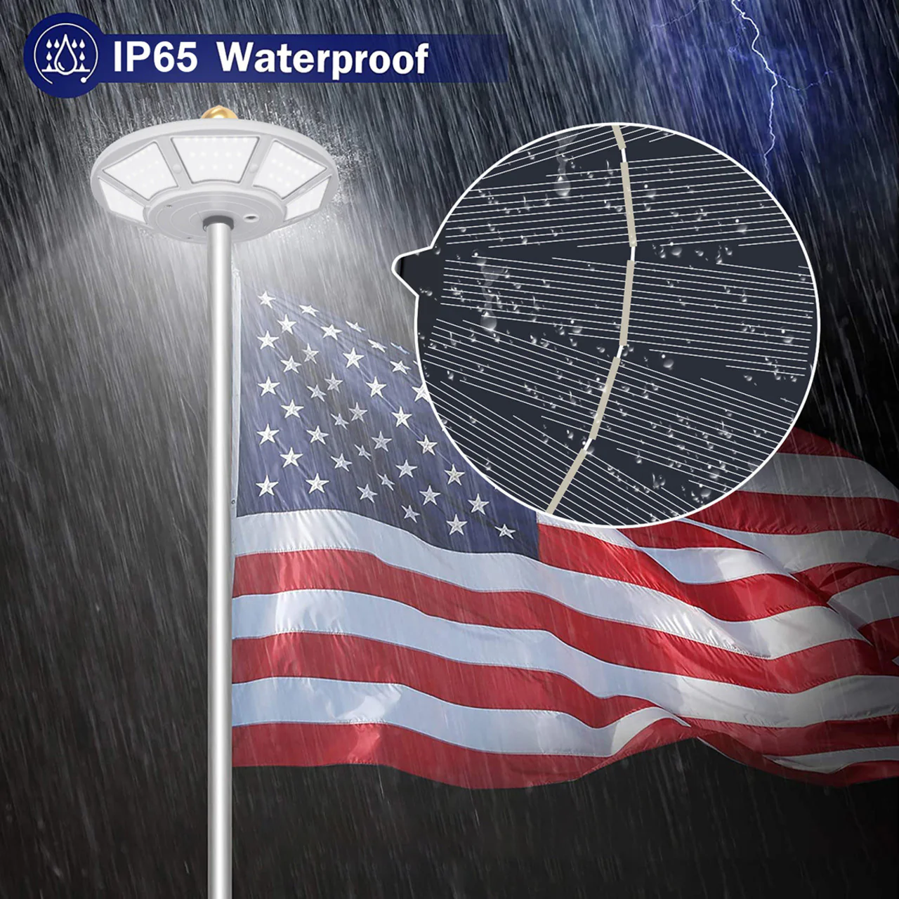 Solar LED Flagtop Pole Light - High Output 1100 Lumens - LumeGen - Image 11