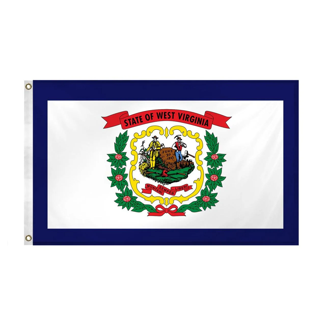 Super Tough West Virginia Outdoor Nylon Flag 3' x 5'
