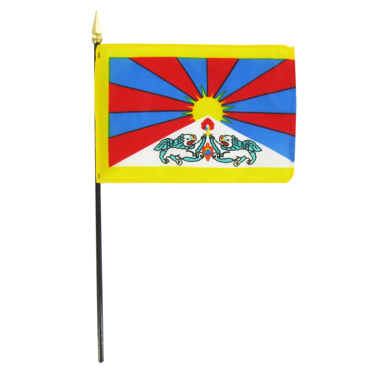 Tibet 4" x 6" Stick Flag