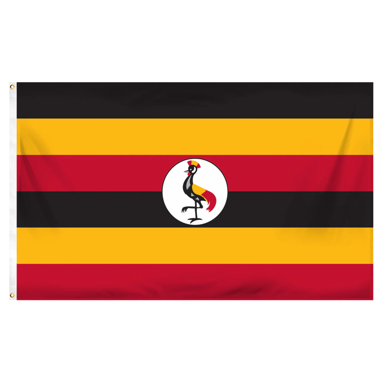 Uganda 3ft x 5ft Printed Polyester Flag