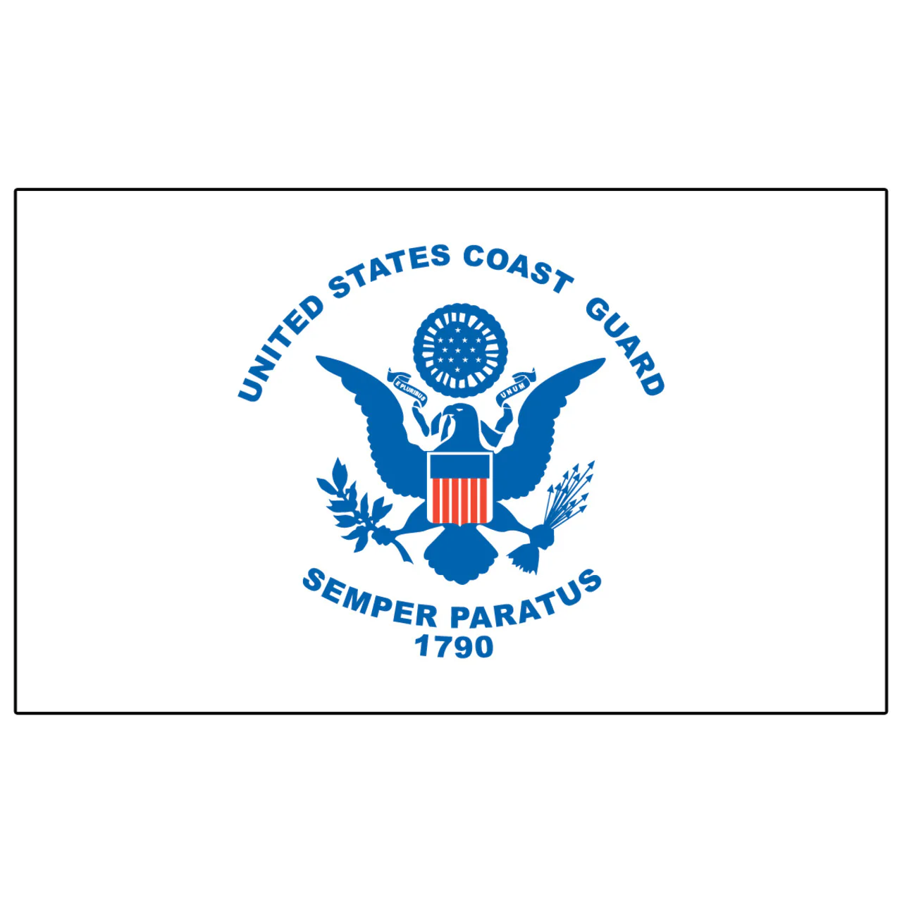 US Coast Guard Flag 3ft x 5ft Heavy Duty Spun Polyester