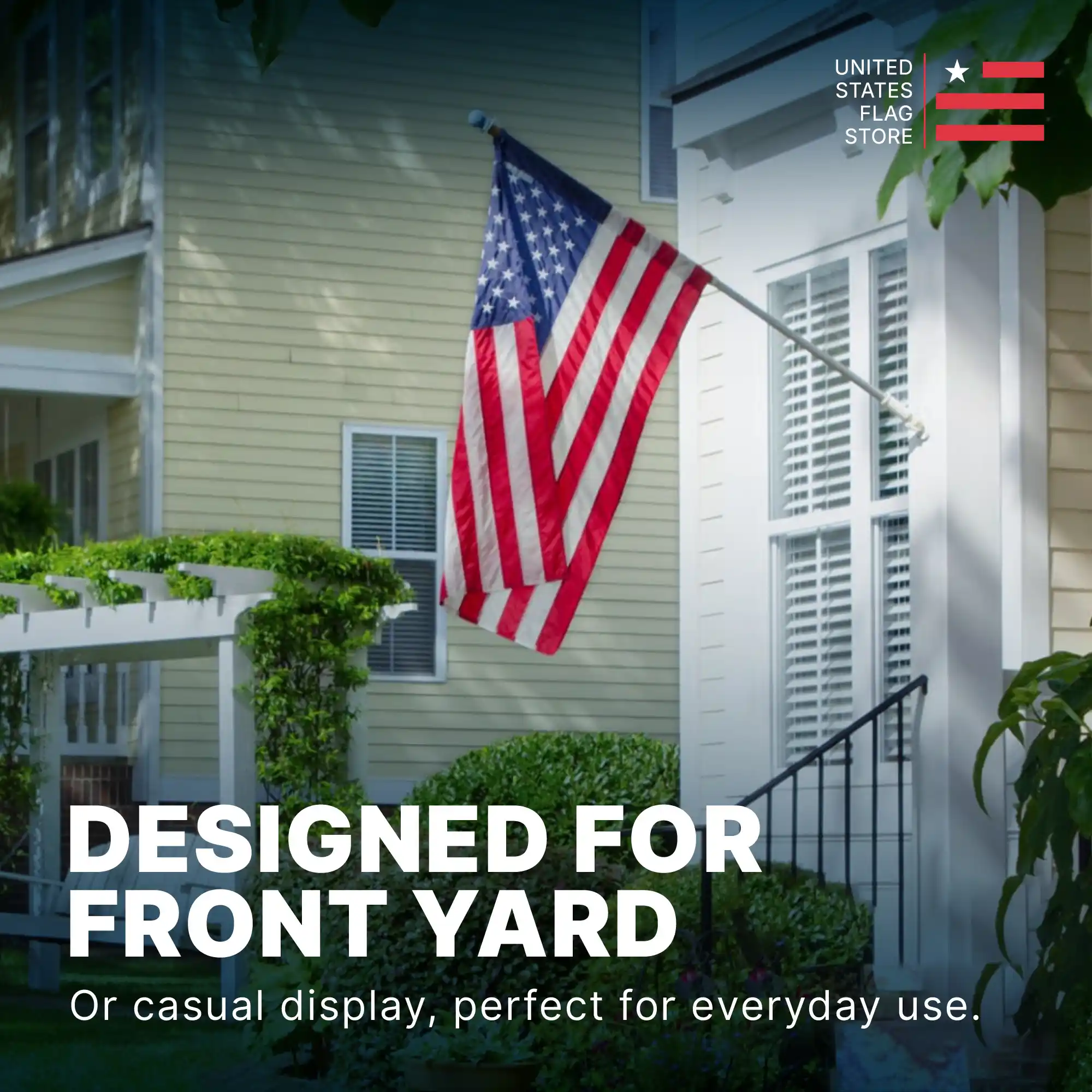 US Flag Printed Polyester 3ft x 5ft with Grommets - Image 8