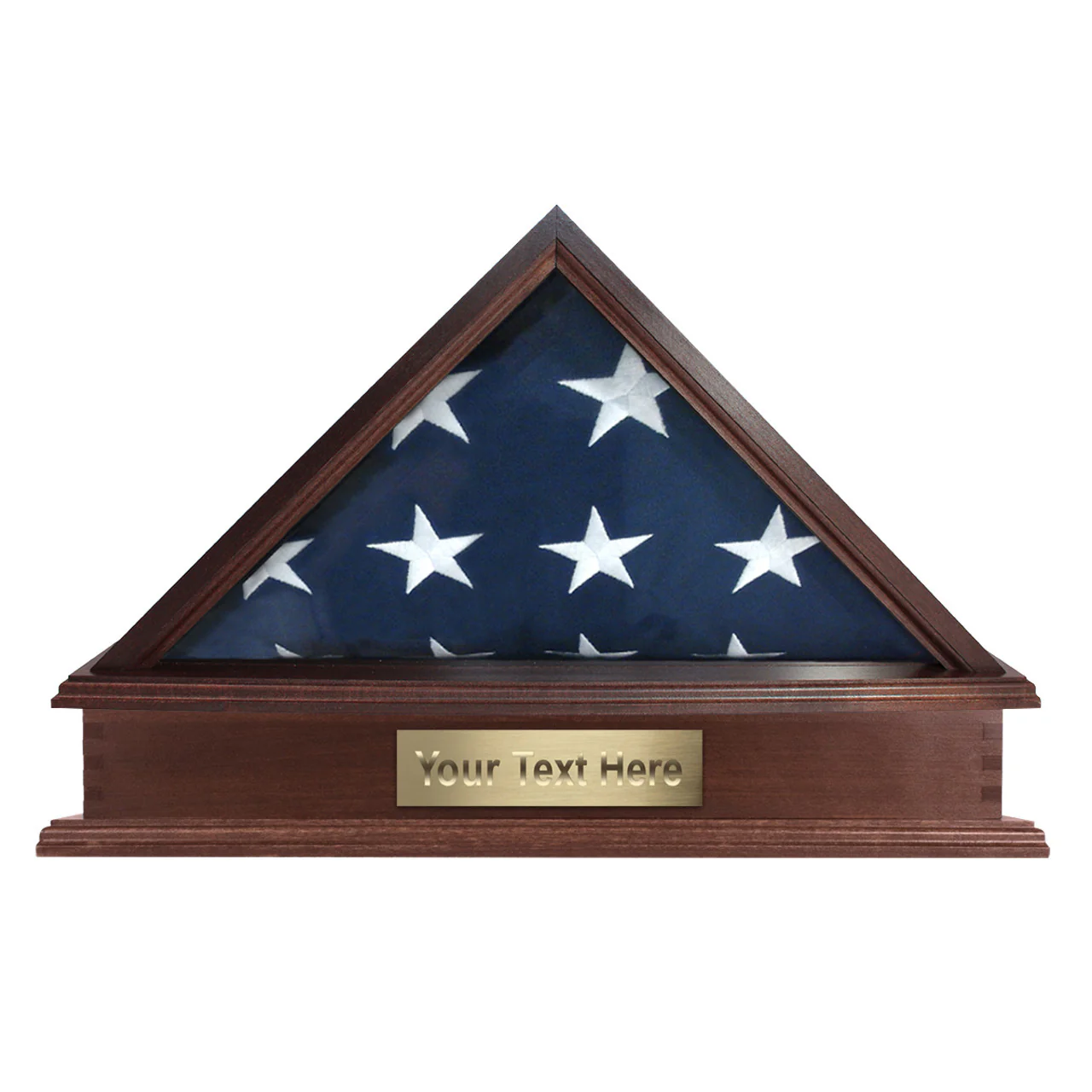 Roosevelt Burial Flag Display Case & Pedestal  for 5' x 9.5' Flag - Image 24