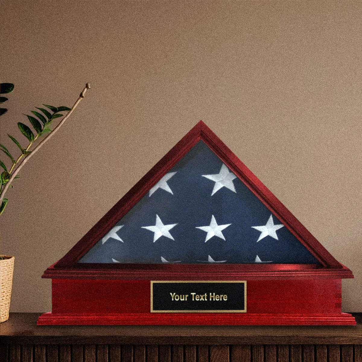 Roosevelt Burial Flag Display Case & Pedestal  for 5' x 9.5' Flag - Image 25