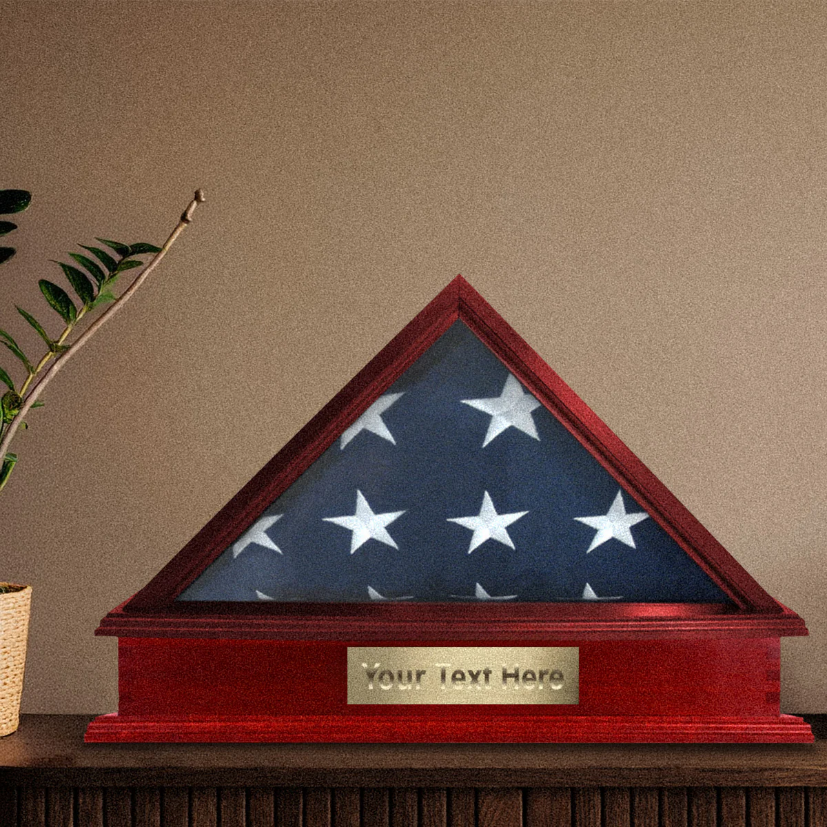 Roosevelt Burial Flag Display Case & Pedestal  for 5' x 9.5' Flag - Image 26
