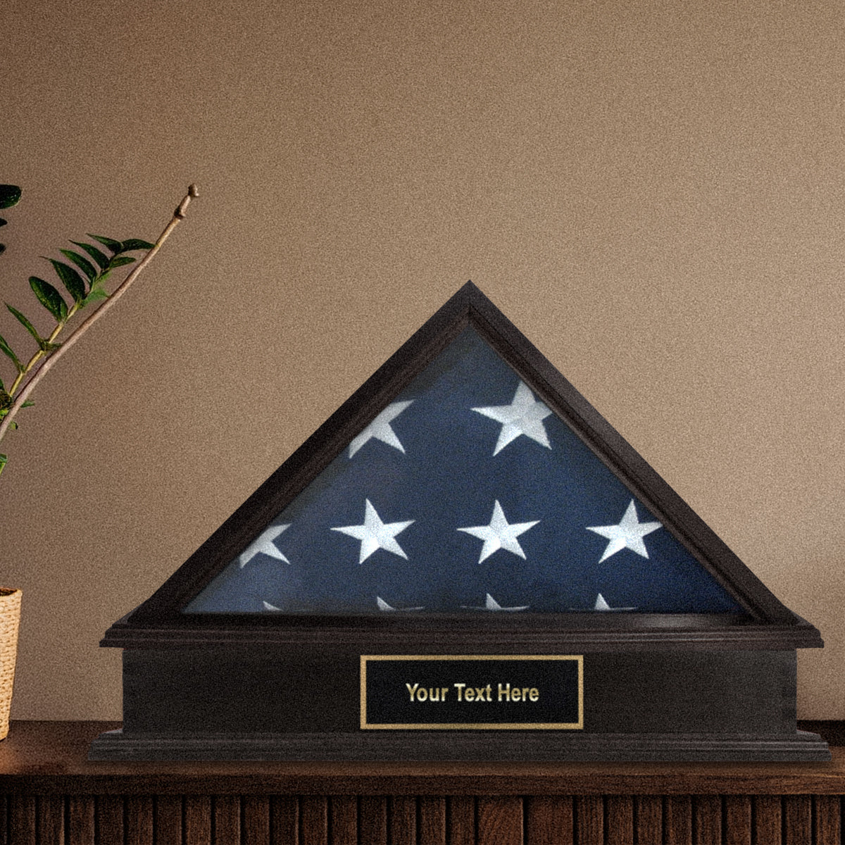 Roosevelt Burial Flag Display Case & Pedestal  for 5' x 9.5' Flag - Image 28