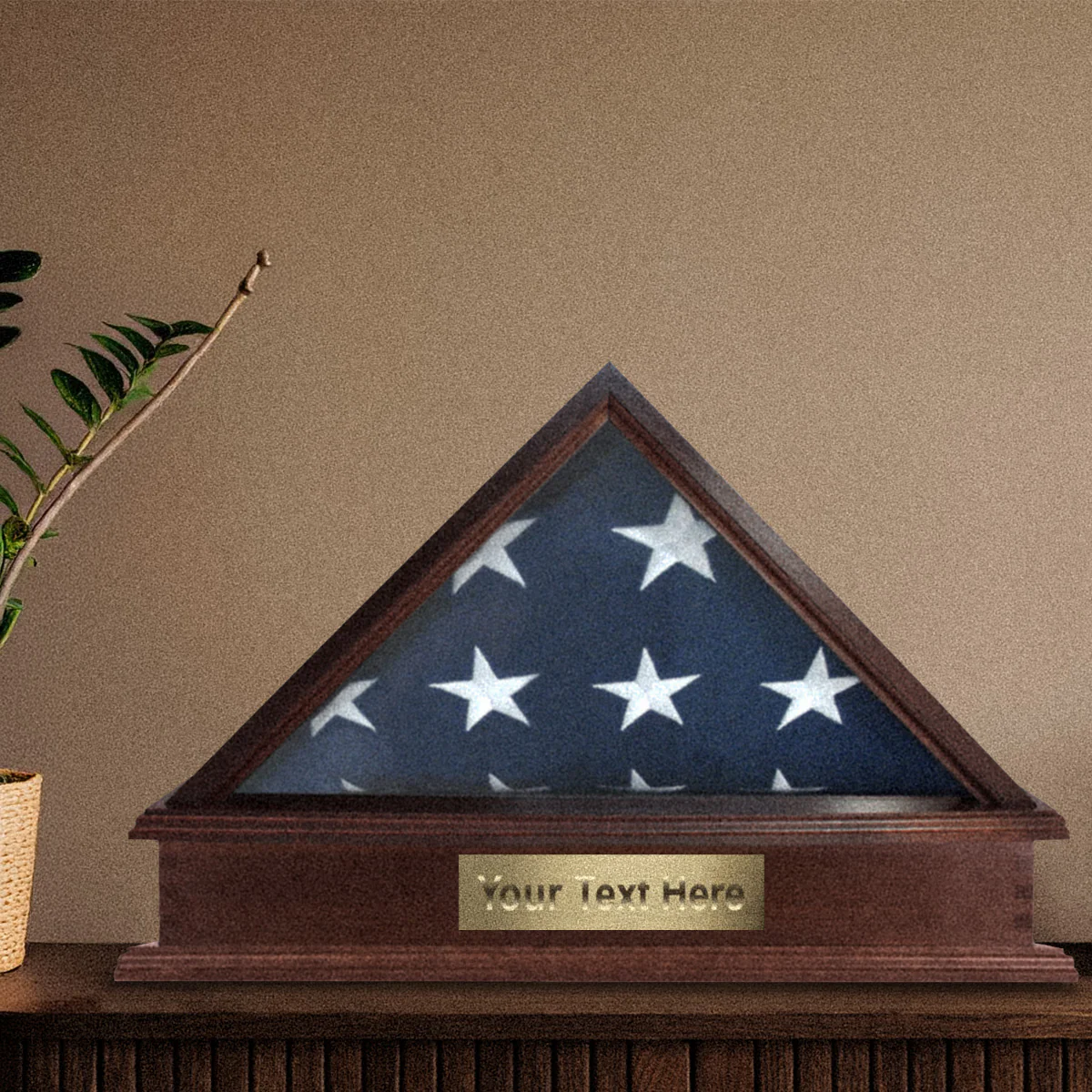 Roosevelt Burial Flag Display Case & Pedestal  for 5' x 9.5' Flag - Image 29