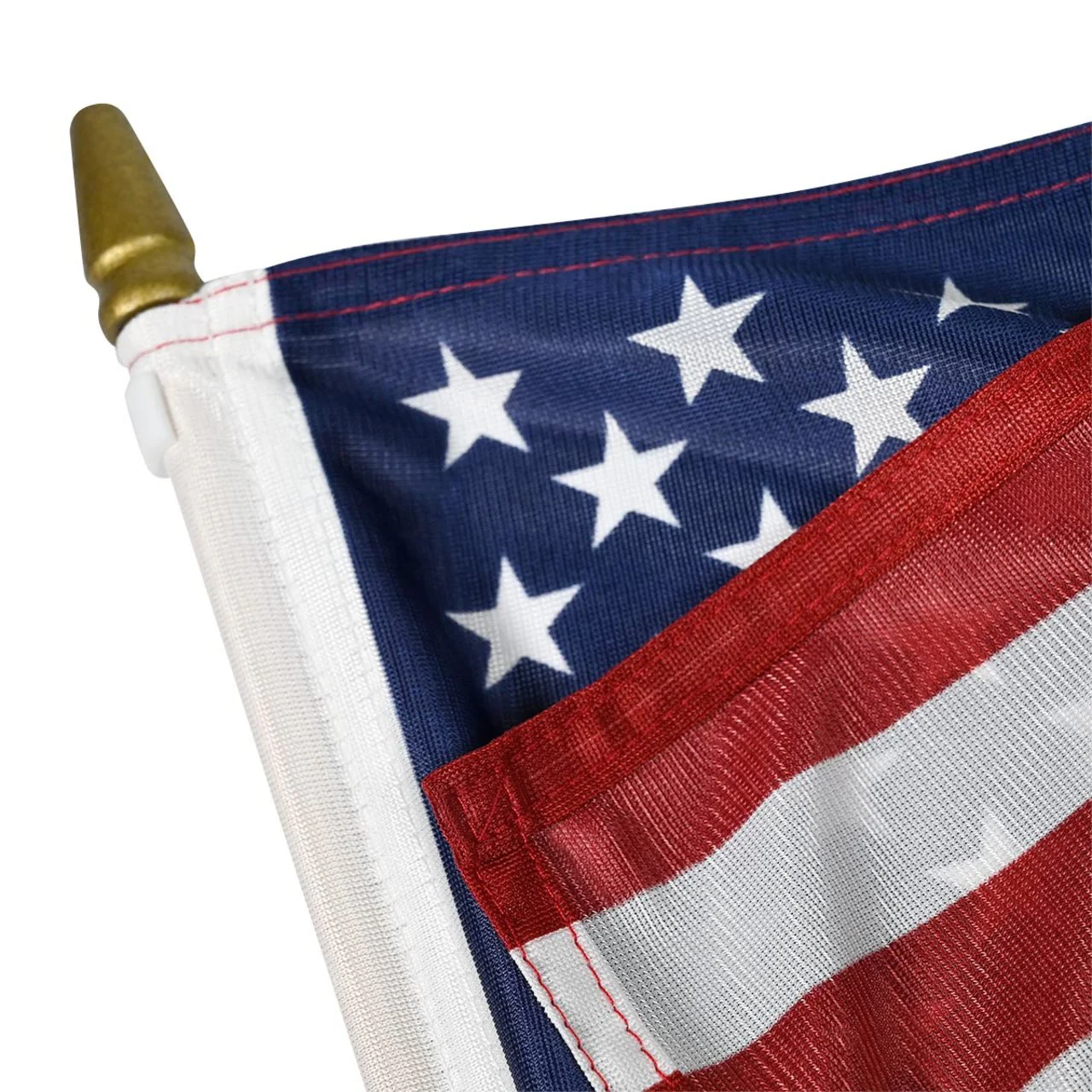 Single Sided American Stick Flag - Durable Knit Polyester - 12" x 18" - Image 4