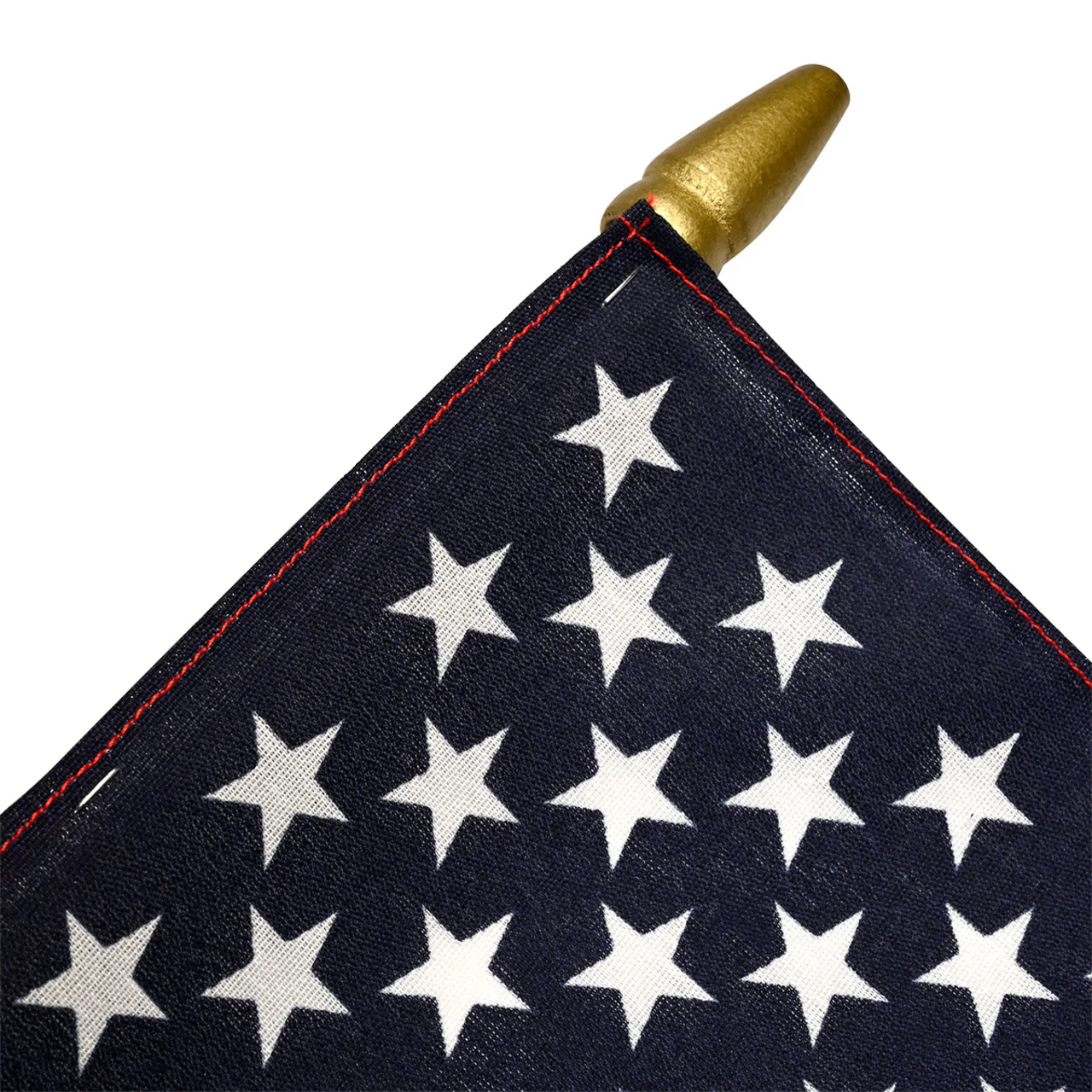 Super Tough 12"x18" US Stick Flag with 30"x3/8" Wood Staff - Sewn Edges 12 Pack - Image 4