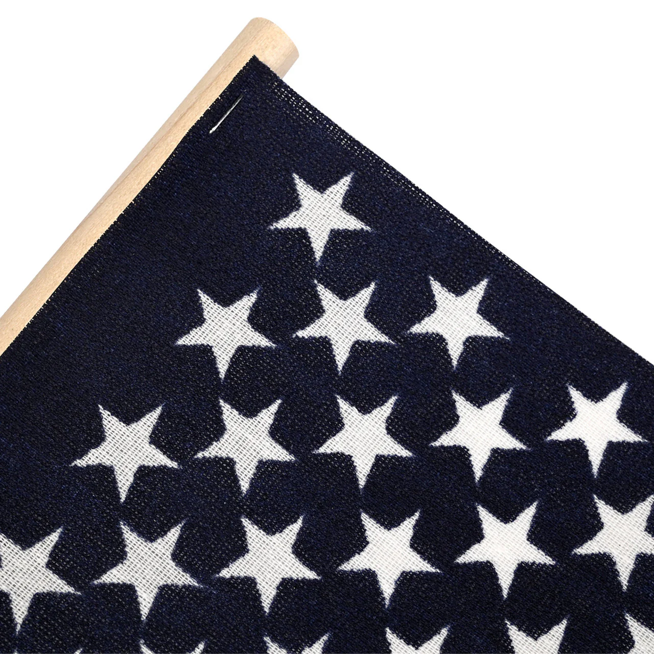 Super Tough 8"x12" Cotton US Stick Flag with 24" Wood Stick - No Spear Tip - Image 3