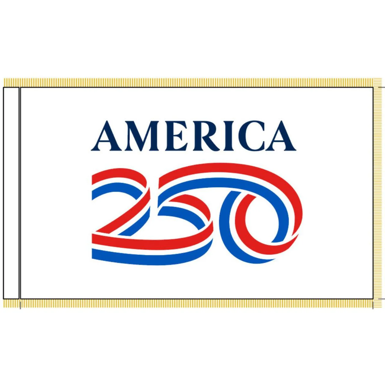 USA 250th Anniversary 3ft x 5ft Colonial Nyl-Glo Indoor Flag (White Background) - Image 4