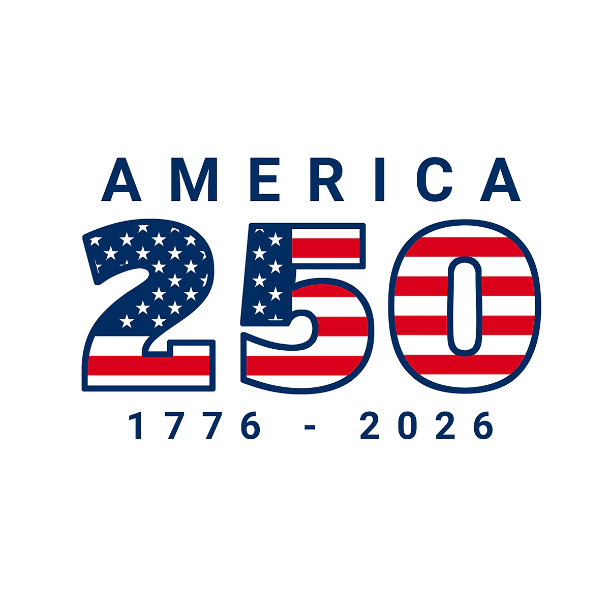USA 250th Anniversary 3x5' Polyester Flag with White Background - Image 3