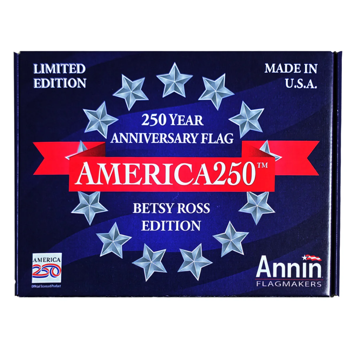 USA 250th Anniversary Betsy Ross Edition 3ft x 5ft Nyl-Glo Flag - With Special Anniversary Box - Image 5