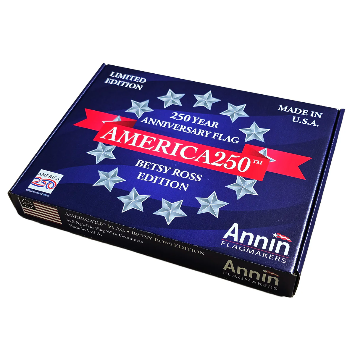 USA 250th Anniversary Betsy Ross Edition 3ft x 5ft Nyl-Glo Flag - With Special Anniversary Box - Image 6