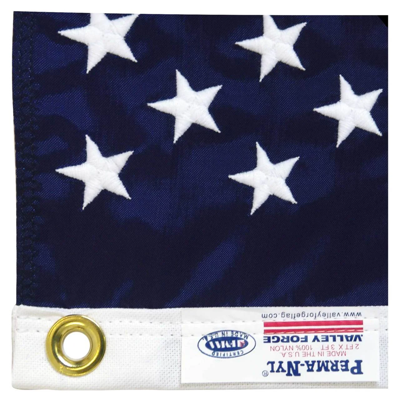 Valley Forge Perma-Nyl 2ft x 3ft Nylon American Flag - Image 2