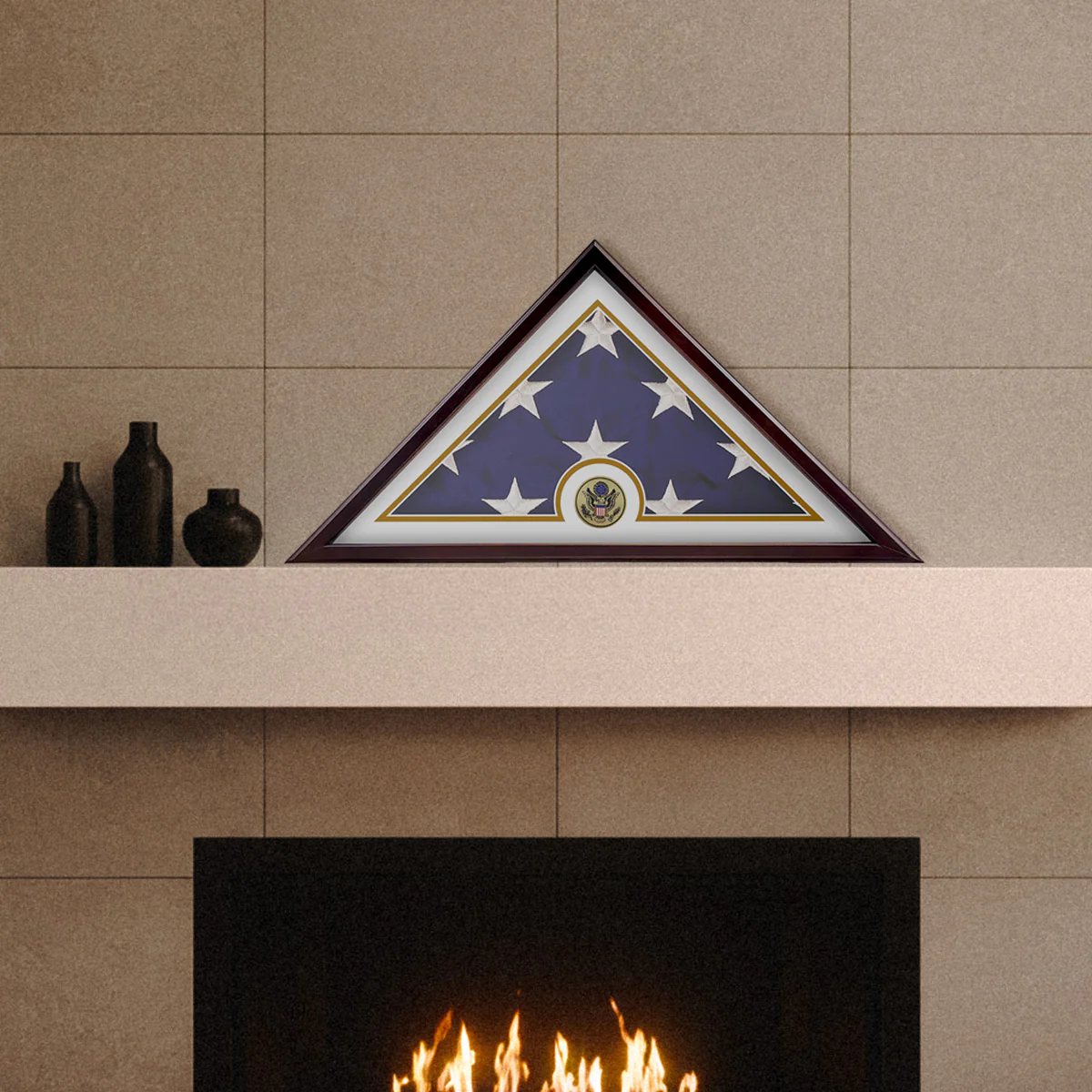 Veteran Flag Display Case with Matte Frame - Image 10