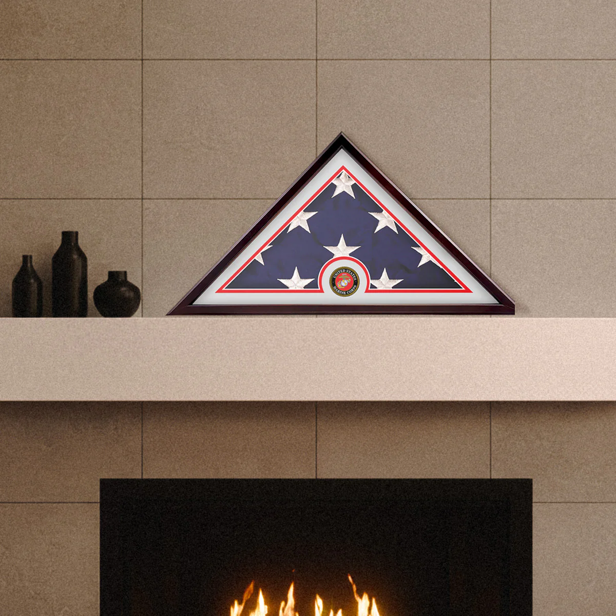 Veteran Flag Display Case with Matte Frame - Image 11