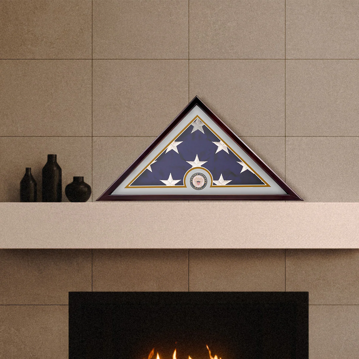 Veteran Flag Display Case with Matte Frame - Image 12