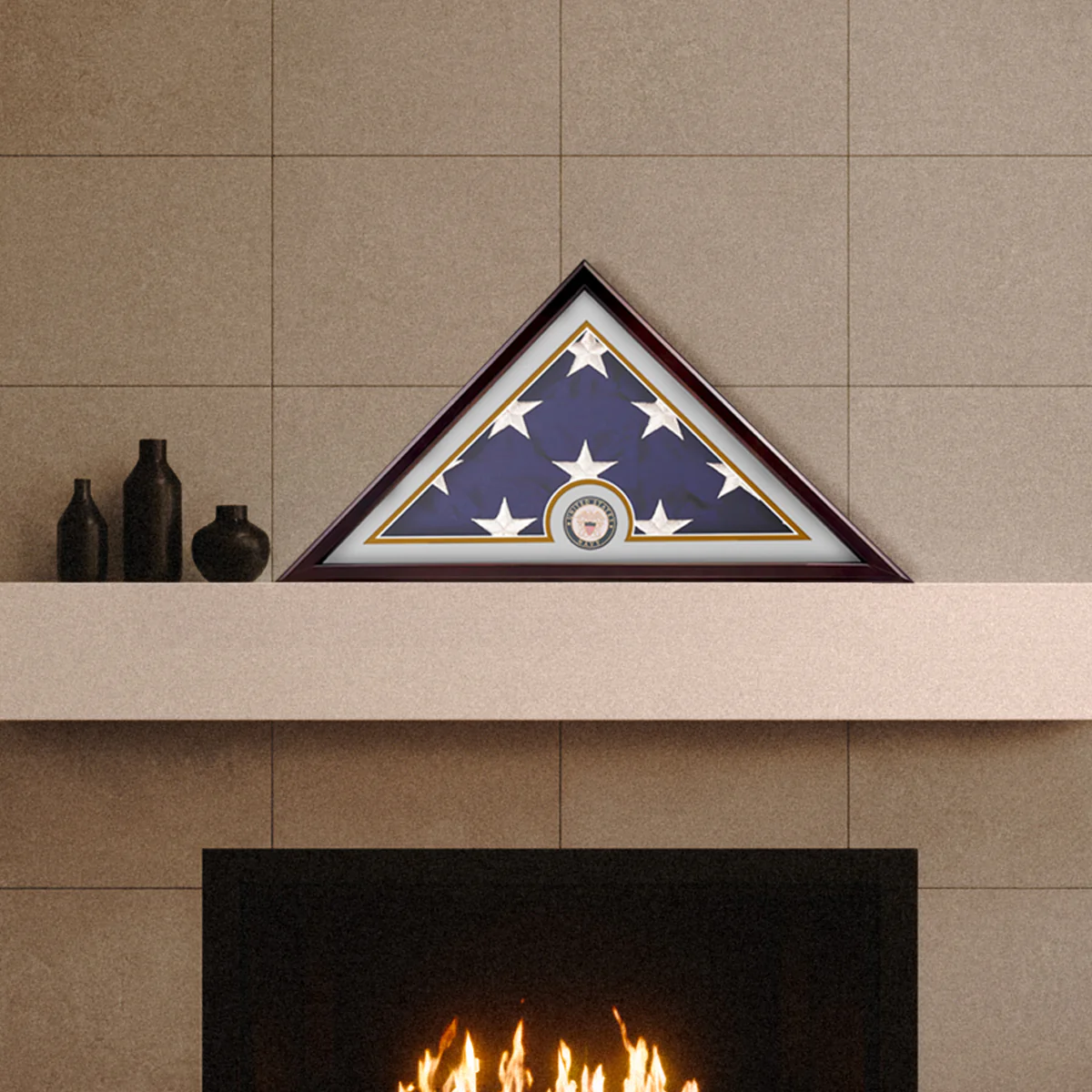 Veteran Flag Display Case with Matte Frame - Image 7