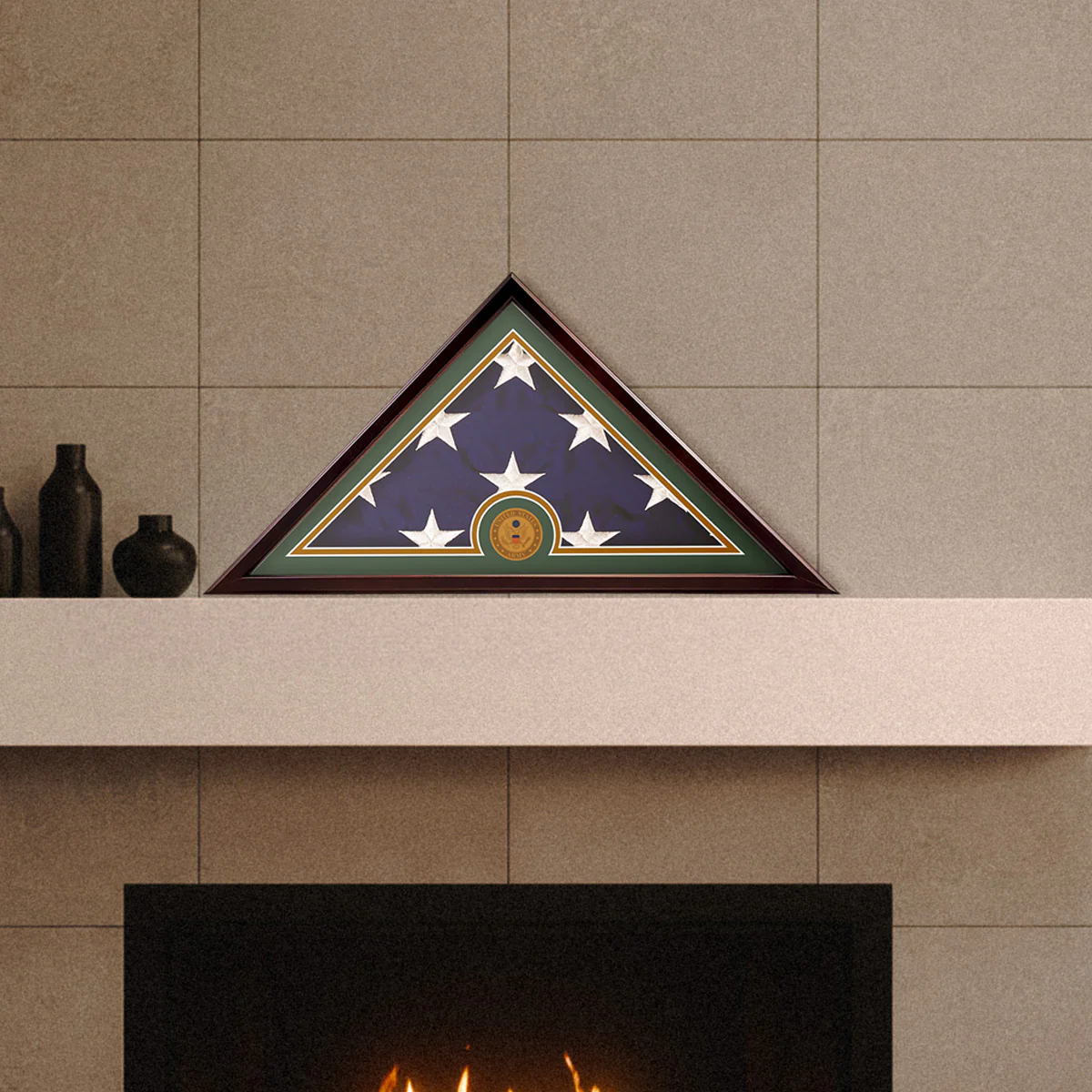 Veteran Flag Display Case with Matte Frame - Image 8