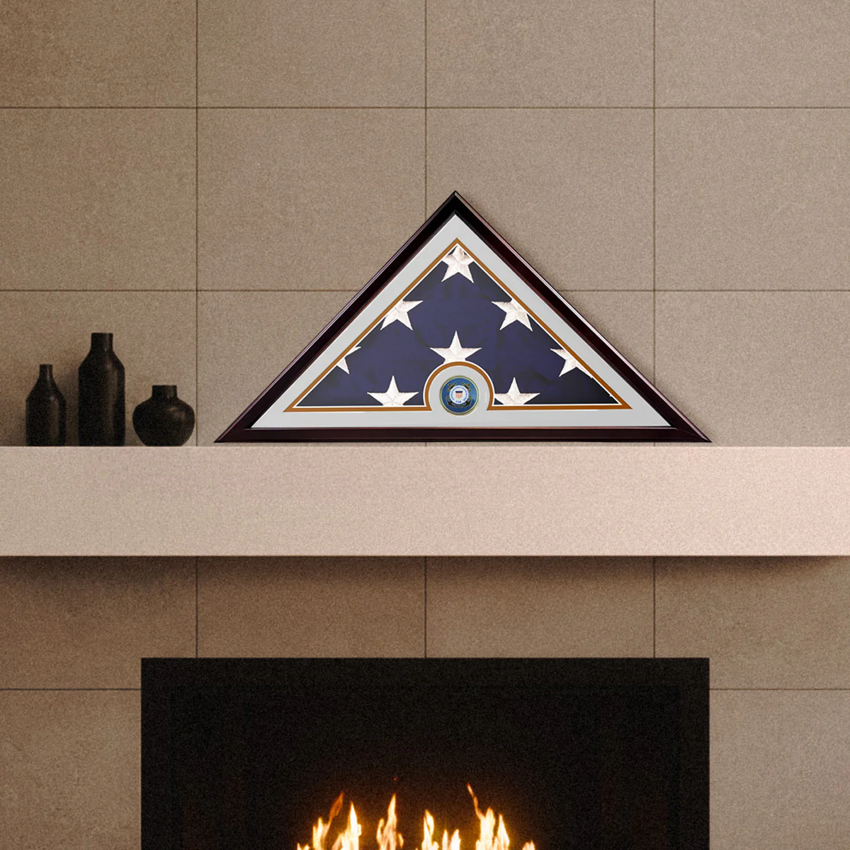 Veteran Flag Display Case with Matte Frame - Image 9