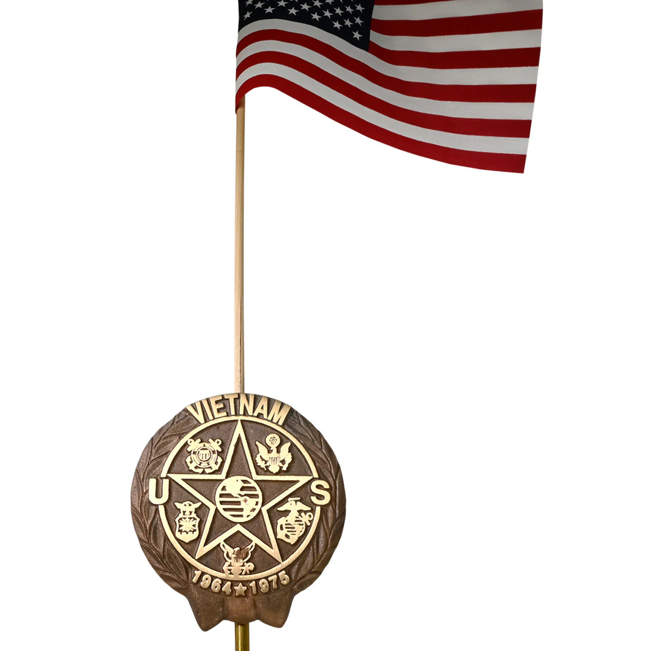 Vietnam War Veteran Grave Marker - in Cast Bronze - Image 3
