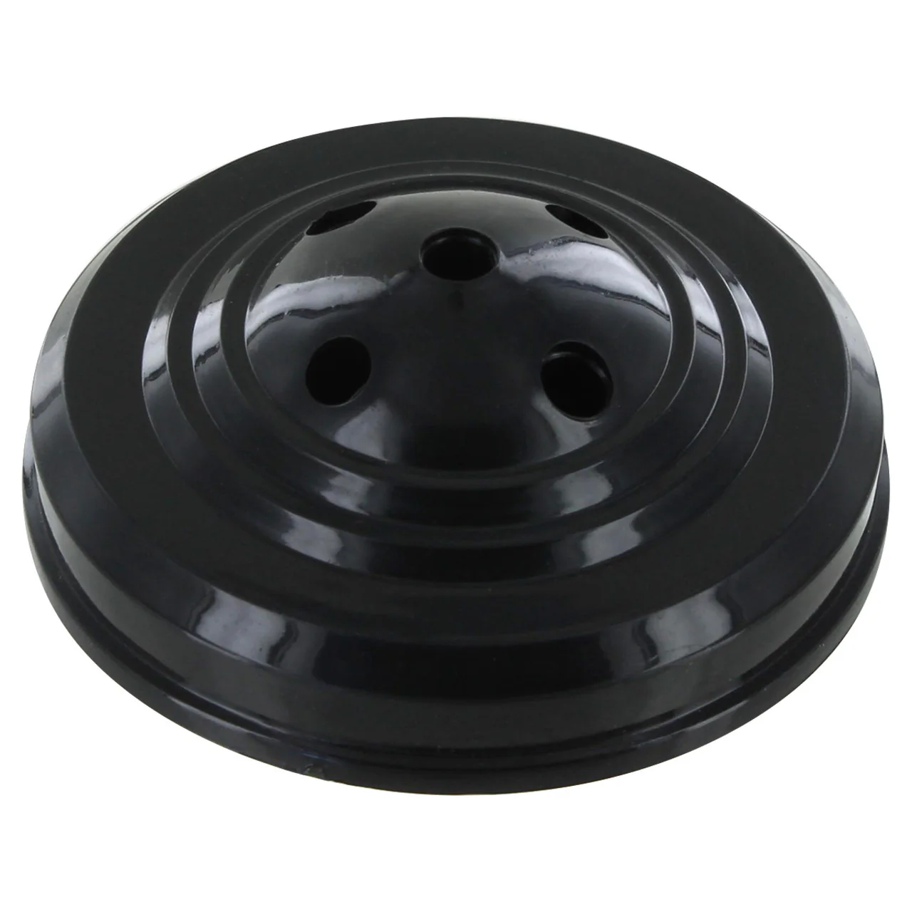 Weighted 5 Hole Flag Base for 4in x 6in Stick Flags - Black