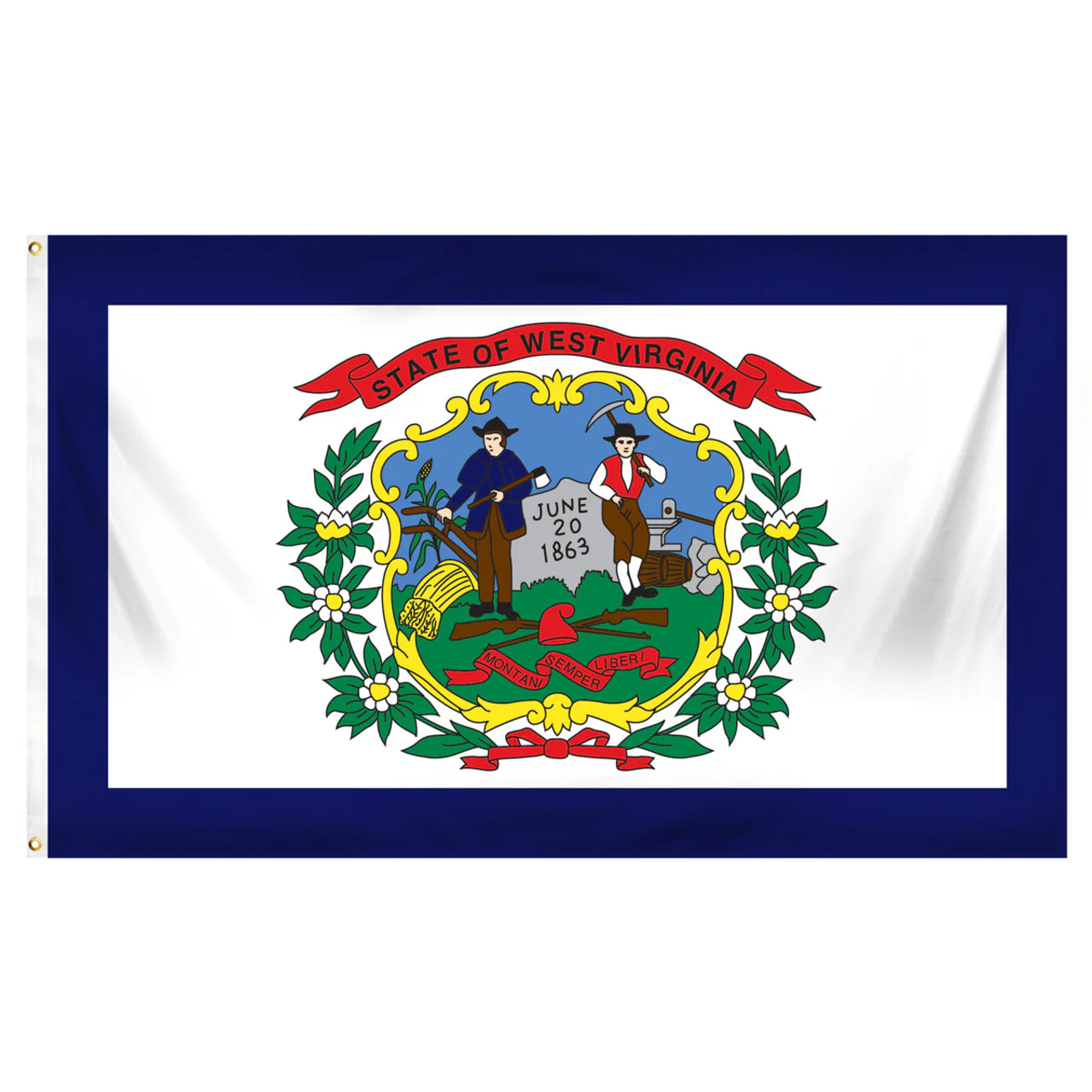 West Virginia 3ft x 5ft Printed Polyester Flag