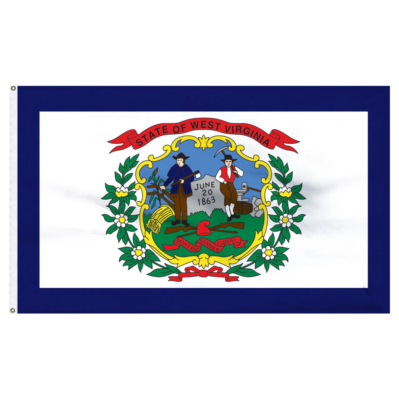 West Virginia Flag 4 x 6 Feet Nylon Flag - Image 2