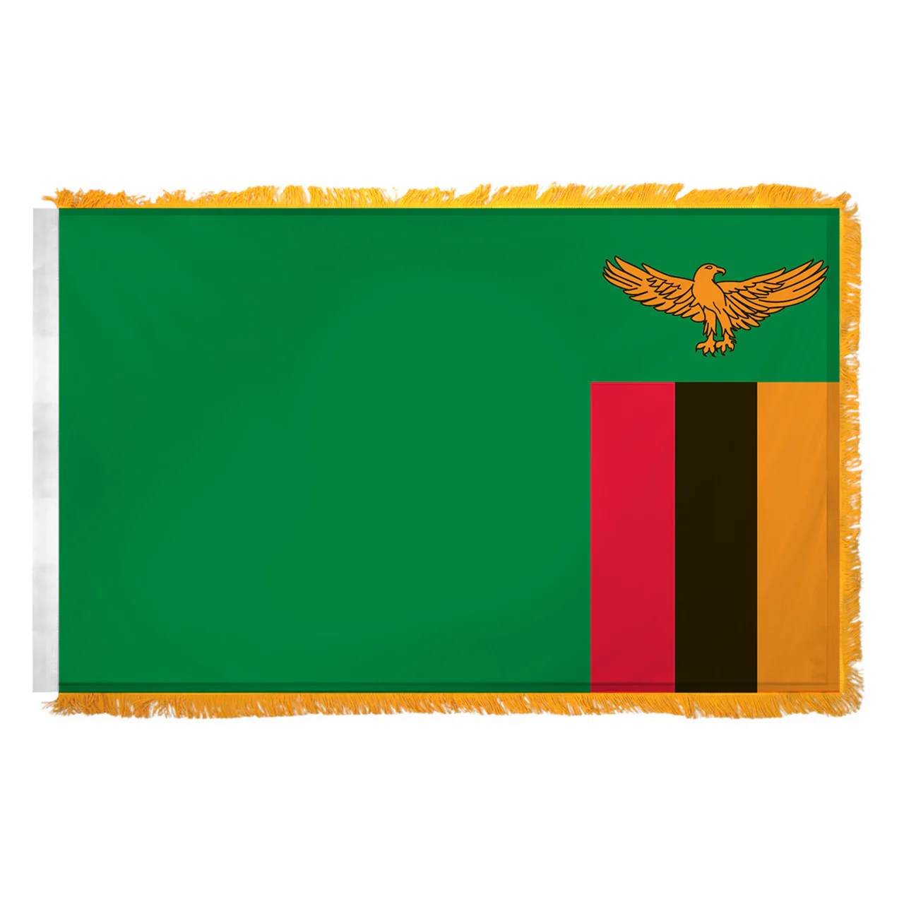 Zambia 4ft x 6ft Nylon Flag - Image 2